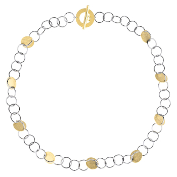 Ernstes Design, Collier, Kette, Knebel-Verschluss, K856ette mit Anhänger K843